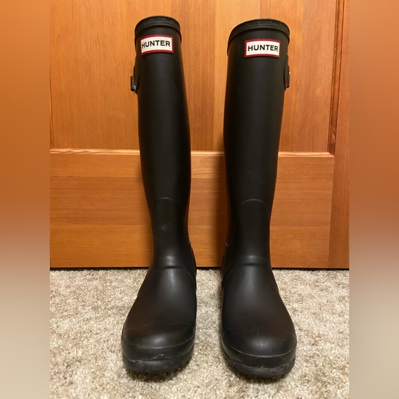 Hunter | Original Tall Rain Boots - Matte Black - Picture 8 of 13